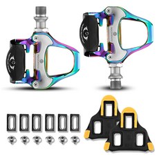 搖滾兄弟 自行車鎖踏 + 扣片套組, 1組, 彩虹