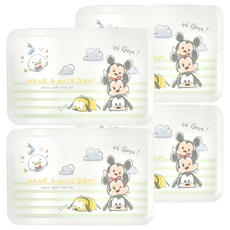 收納王妃 TSUM 濕紙巾盒, 綠線米奇家族, 4個