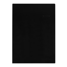 珠友文化 A4 膠皮筆記本 橫線，80磅高級雪白畫刊紙，無毒大豆油墨，可完全攤平, 黑色, 1本