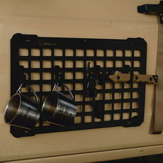 ANGLE MOLLE 掛板套組, ABS塑料材質，鋁, 黑色, 1組