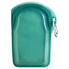 Stasher 隨行矽膠密封袋, 回收鋁製金屬扣環, 12.7 x 21.59 x 3.81cm, 1入, 1個