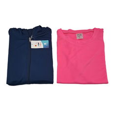 MI MI LEO 台灣製機能防曬組2件組 防曬外套 + 路跑螢光T恤