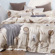 LoveCity 寢城之戀 台灣製 50支100%萊賽爾天絲床包枕套組