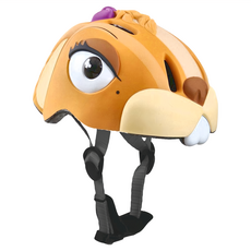 crazy SAFETY 兒童騎乘專用安全帽 吸震泡棉內飾 輕巧堅固外殼 三段式LED夜間警示燈 可愛又安全, 花粟鼠, 1個, 49-55cm
