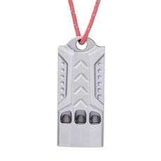 TEMPEST 純鈦求生口哨 I款 輕巧堅固 高頻響亮 戶外安全必備, 1個, 鈦本色