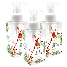 Bova 法柏精品香氛 香氛洗手慕絲 嬰兒棉 450ml 溫和潔淨 呵護肌膚, 3瓶