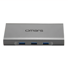 omars Type-C 10合1多功能鋁合金集線器 115 x 62 x 16.5mm 98g, 鋼鐵灰, 1個