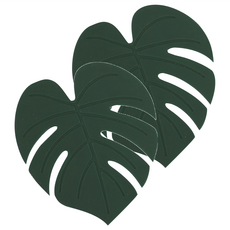 Dailylike 矽膠防滑杯墊, 龜背芋款, 2個