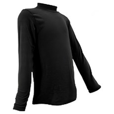 GIAT 吉亞特 兒童捍溫吸濕發熱衣 立領款, 130, 墨黑