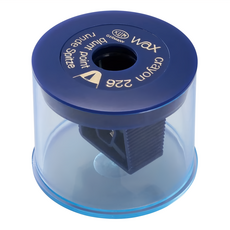 KUM 庫姆 粉蠟筆專用筆削, 1個, 藍色