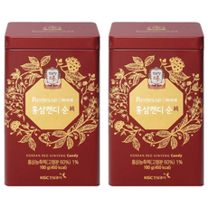 正官庄 高麗蔘無糖糖果, 180g, 2盒