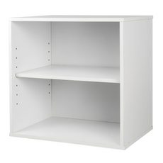 EASYHOME CUBE 魔術方塊可堆疊開放收納櫃 41 x 28.4 x 40.6公分 台灣製, 白色, 1個