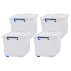 震嶸塑膠 妙用整理箱 J002, 顏色隨機, 52 x 30.5 x 21.8cm, 4個