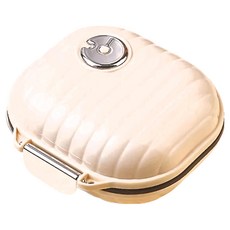 小麥購物 貝殼藥盒 小款(8 x 7.8 x 4cm) 48g 3件組, 1組