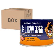 DOG CAT STAR 汪喵星球 挑嘴罐 貓咪主食餐罐, 含肉量98%, 鮭魚 + 鰹魚, 165g, 24罐