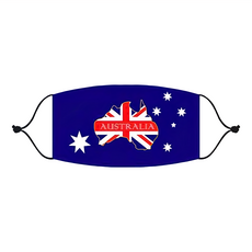 MI MI LEO 國旗口罩 20 x 11.5cm 10入 1組, 澳洲地形款