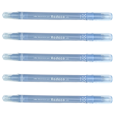 Sun-Star Rodeco 波點簽字雙頭兩用筆 - 薄霧藍, 5支