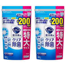 Kao 花王 Cucute 珂珂透 洗碗機專用檸檬酸洗碗精補充包 - 特大尺寸 強力除菌, 900g, 2包