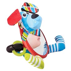 Yookidoo 探索系列 我的小鏡子,小狗 - 寶寶視覺發展玩具，觸覺刺激，聽覺啟蒙