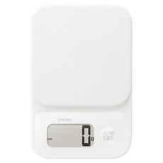 dretec 小窩 日本廚房電子料理秤 KS-715WT 白色 1g/2kg, 1個