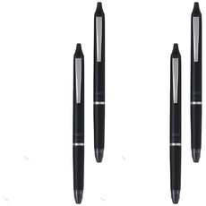 PILOT 百樂 FRIXION 按鍵魔擦筆, 霧黑, 4支