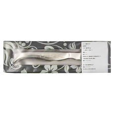 PUSH! 品茗喝茶具 不鏽鋼立體雕花茶夾 - 18cm*1cm, T13-1, 1個