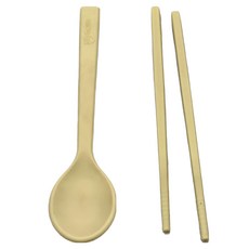 Sillysillymann 100%鉑金矽膠兒童餐具套裝組 附防塵盒, 奶油黃,, 1組