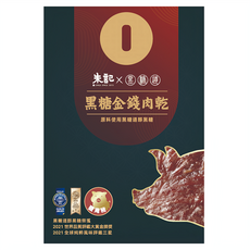 黑糖道 黑糖金錢肉乾 香醇不死鹹 原料使用黑糖道醇黑糖, 100g, 1盒
