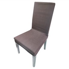J&N 餐椅套 Set 2件, 98.7% 聚酯纖維 1.3% 彈性纖維, 柔波咖, 1組