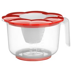 Premier 量杯 350ml + 調理盆 25L, 透明色 + 紅色, 1組
