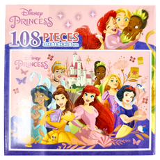 迪士尼公主 拼圖 Set 尺寸18.2x25.7cm, B款, 108片, 1盒