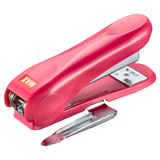MAX 美克司 新型釘書機 HD-88R 人體工學設計 附除針器, 粉紅色, 1個