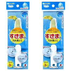 SANKO 日本製浴室用細縫清潔刷, 白色, 2個
