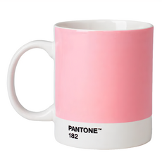 PANTONE 彩通 陶瓷馬克杯 375ml 淺粉色 - 簡約設計，適用微波爐洗碗機, 1個
