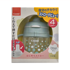 Combi 康貝 LakuMug樂可杯第一階段啜飲杯 4個月以上 240ml 日本製, 蘇打泡泡, 1個