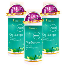 Moon17 夢17 東方森林乾洗髮噴霧, 100ml, 油脂OUT 無添加酒精 24H清爽舒適, 3瓶