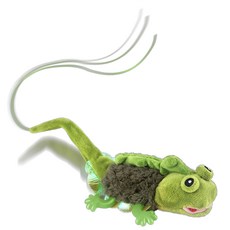 mgp 寵物互動玩具 內置薄荷 柔軟材質 逗趣造型 搖尾擺動, 單一商品, 綠色, 1入