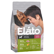 Elato 杜莎 成犬用天然無穀犬糧 低敏配方 嫩羊野鹿 義大利製造, 500g, 1袋