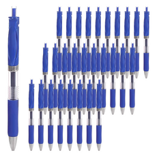 小麥購物 按壓中性筆 G199 0.5mm 11g 30支, 藍色, 3組