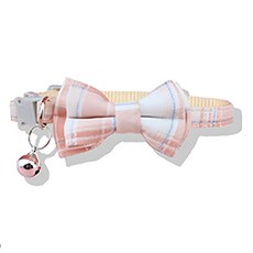 寵物項圈 20~30 x 1cm, 英倫粉格紋, 1個