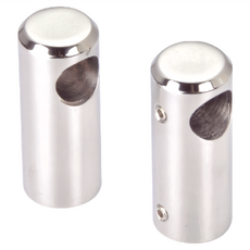 DAY&DAY 日日家居 掛桿固定座 掛桿頭 6.2 x 2.5cm STH2600-2, 銀色, 1組