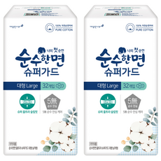 Pure Cotton 純棉美人 超強防護系列衛生棉 蝶翼型, L(29cm), 32片, 2包