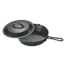 UNIFLAME 黑皮煎鍋附蓋 U661062 10吋, 1個, 黑