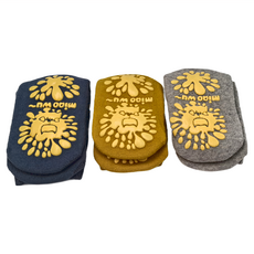 Bebehome兒童毛圈防滑地板襪 加厚款三件組 黃色 藍色 灰色 L約14~16cm, 黃色，藍色，灰色, L14~16cm