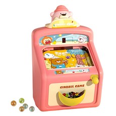 泰多多 小熊迷你彈珠台遊戲機 帶聲光音效 隨機2 3 5倍率 735551, 粉紅色, 1組