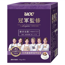ucc Champion Coffee Blend 冠軍監修 醇香果調濾掛式咖啡, 10g x 10包入, 世界冠軍團隊監製, 10包, 1盒