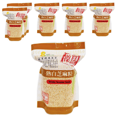 超賀 熟白芝麻粒 台灣產, 250g, 6包