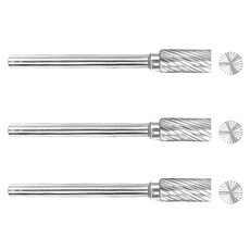 CCL SGS 鎢鋼滾磨刀 SA柱型 美國製 SA-51M/EC 直徑6.3mm 刃長12.7mm 全長50mm, 3支