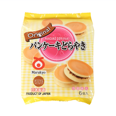 Marukyo 丸京 銅鑼燒 原味紅豆 日本製造 6個入, 324g, 1包
