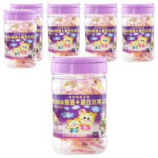 聰明虎 DHA魚油+綜合水果QQ軟糖, 水果口味, 營養豐富, 150g, 6罐